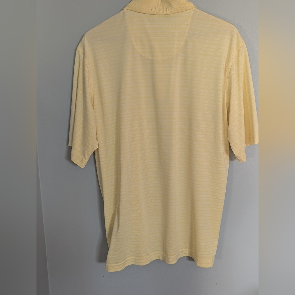 Pebble Beach Light Yellow Men's Large Polo Shirt - Picture 5 of 7